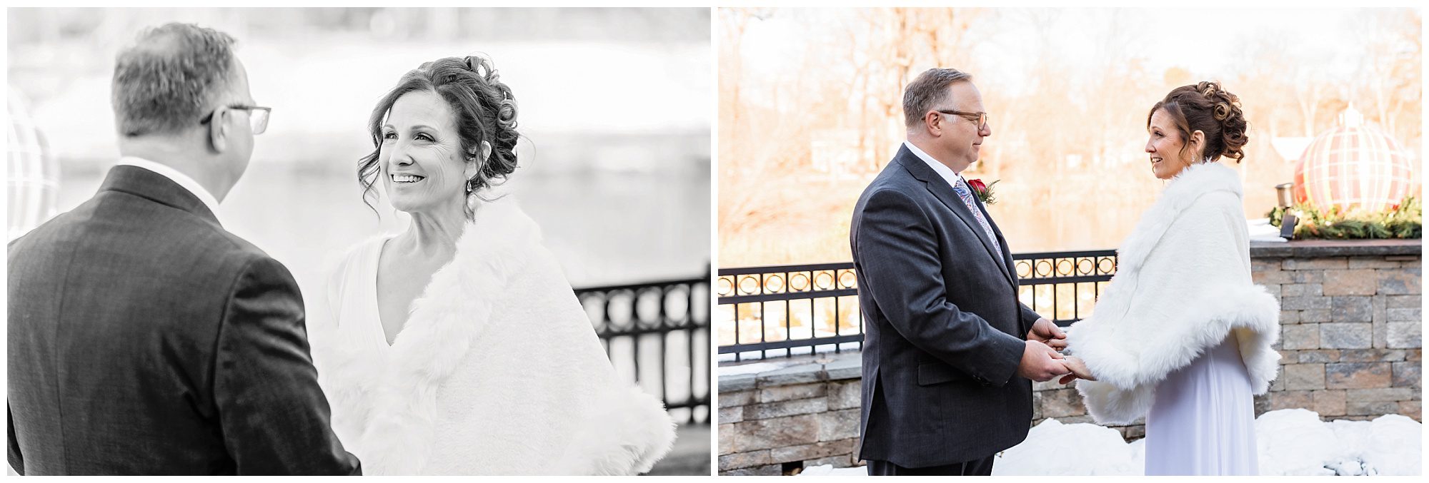 winter wedding Pond House Cafe Portraits