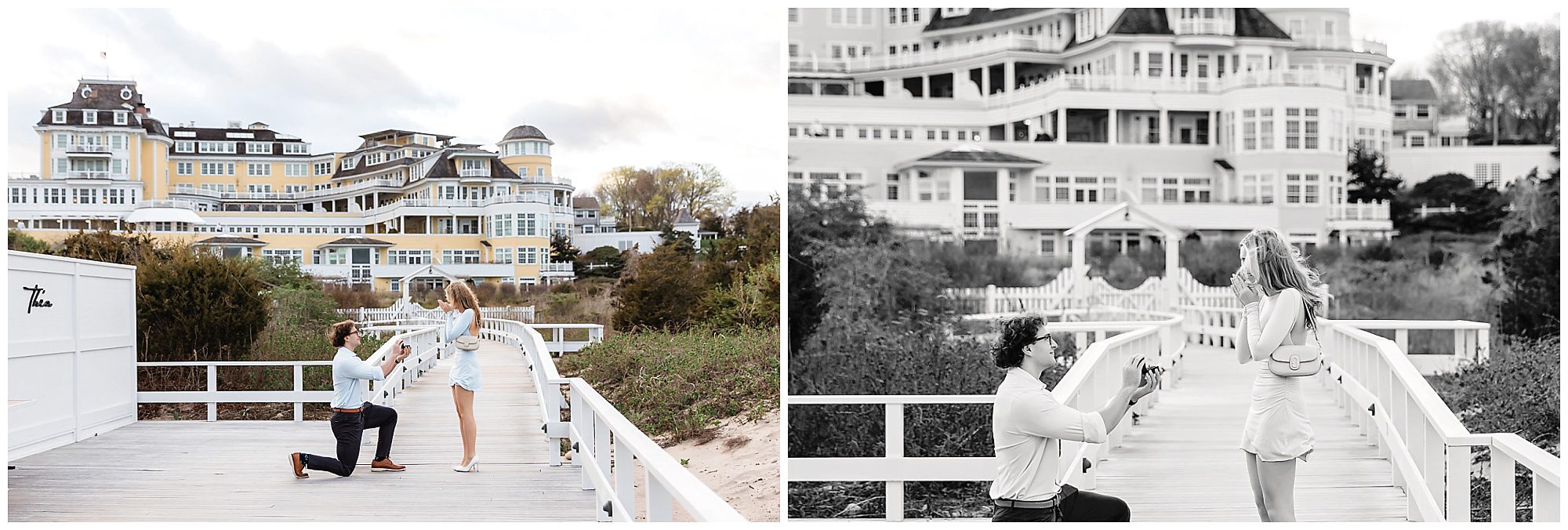 Ocean House Proposal on one knee