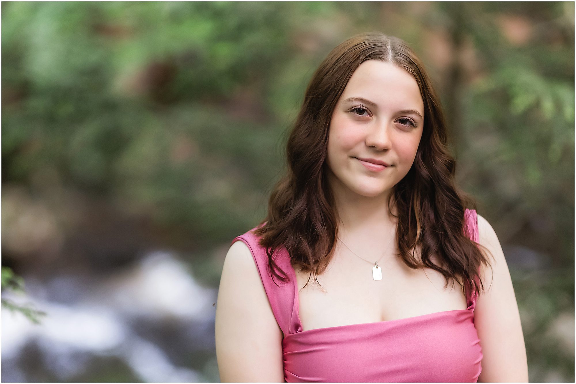 Senior portrait session at Enders Falls