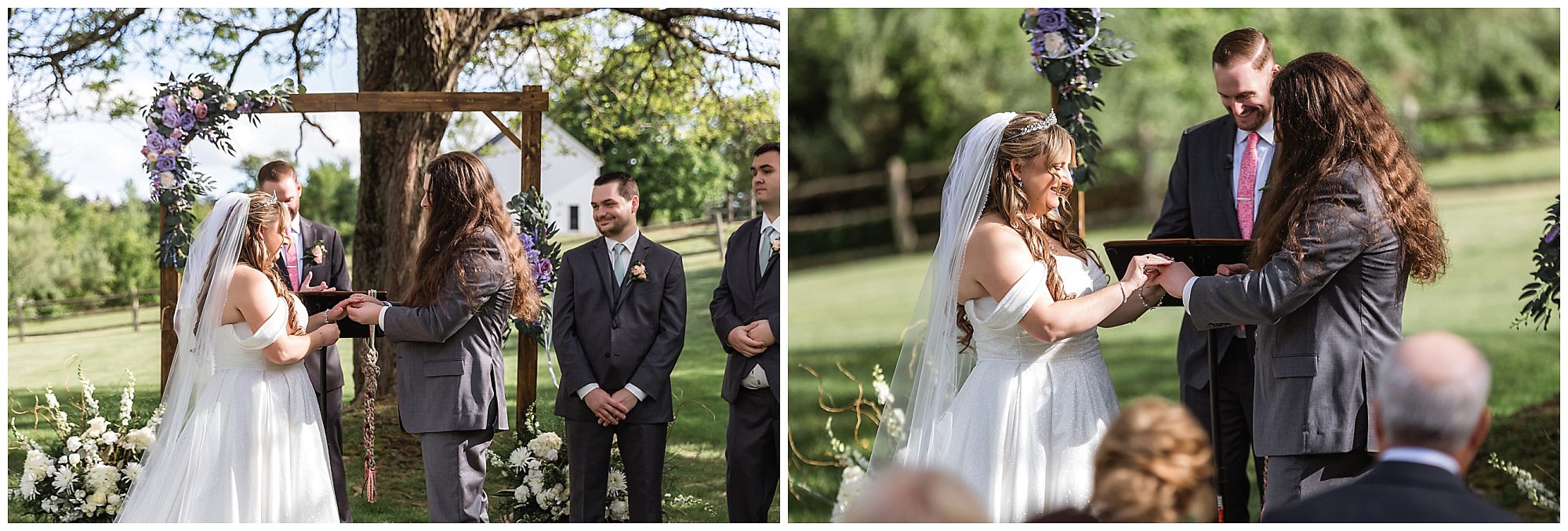 Publick House Wedding ceremony rings