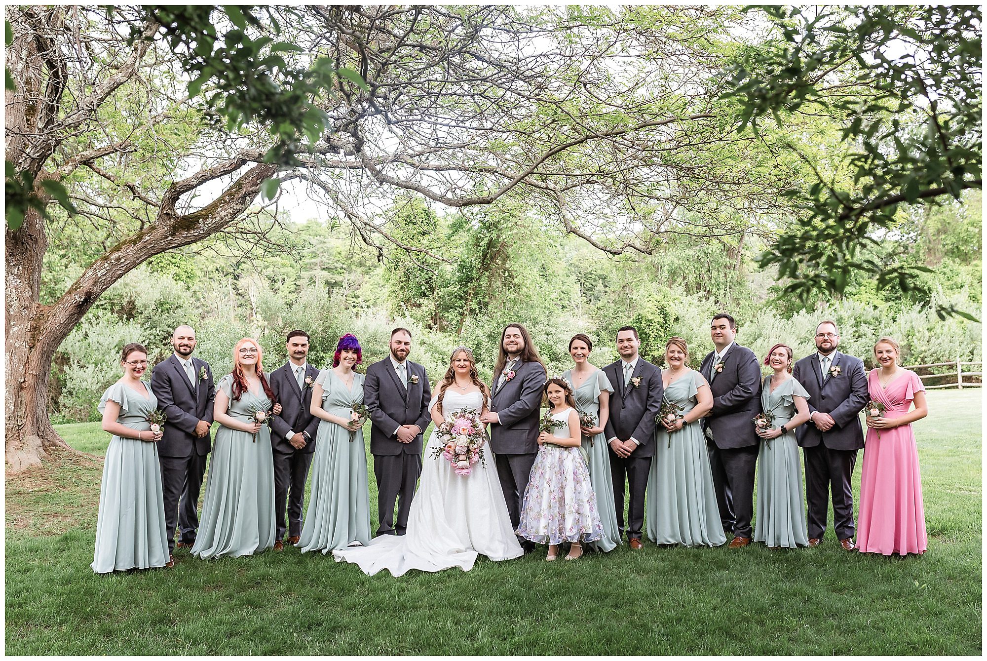 Publick House Wedding wedding party portraits