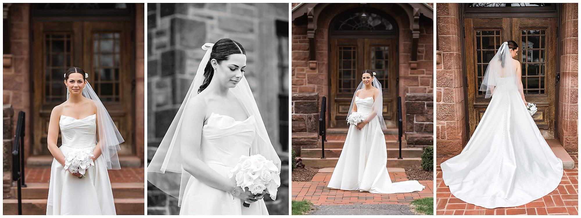 metro bis intimate wedding bride portraits