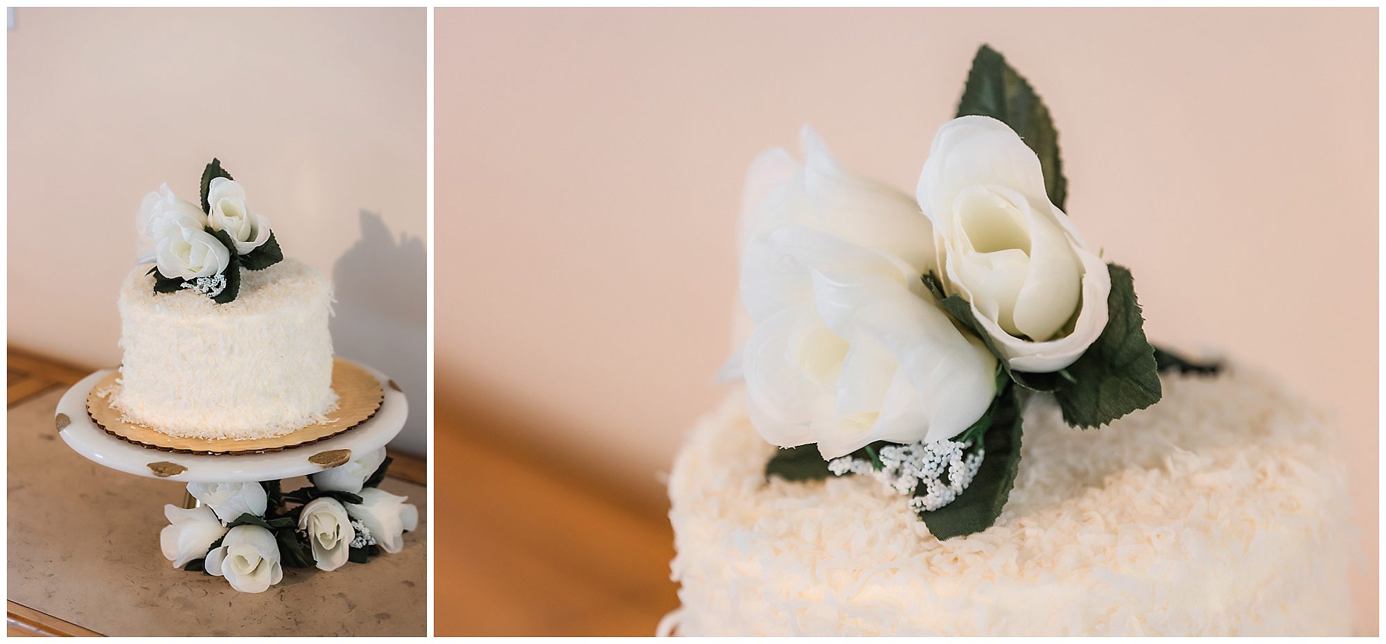 metro bis intimate wedding cake