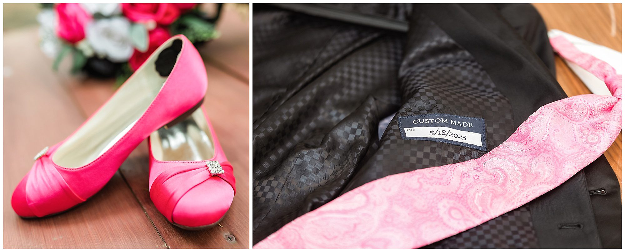 Tunxis Country Club Intimate Wedding bride and groom shoes tie