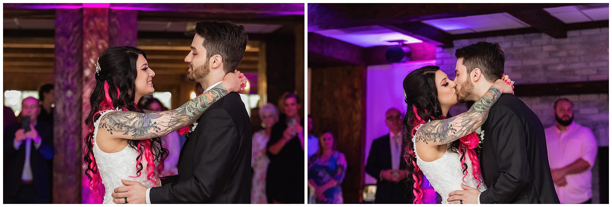 Tunxis Country Club Intimate Wedding reception first dance