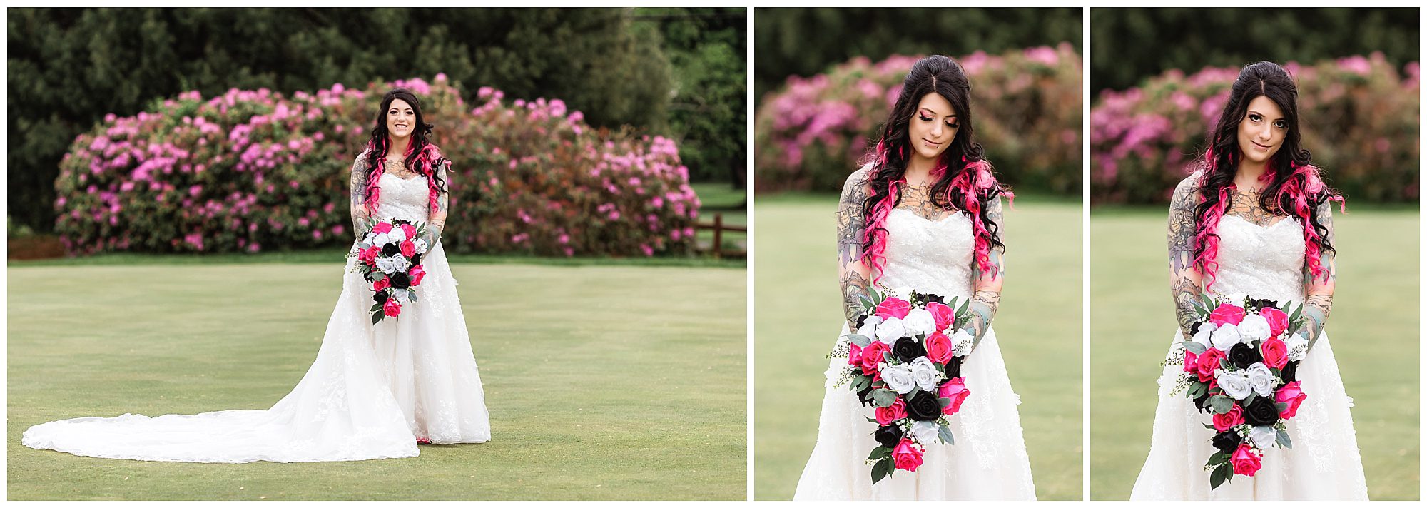 Tunxis Country Club Intimate Wedding bride