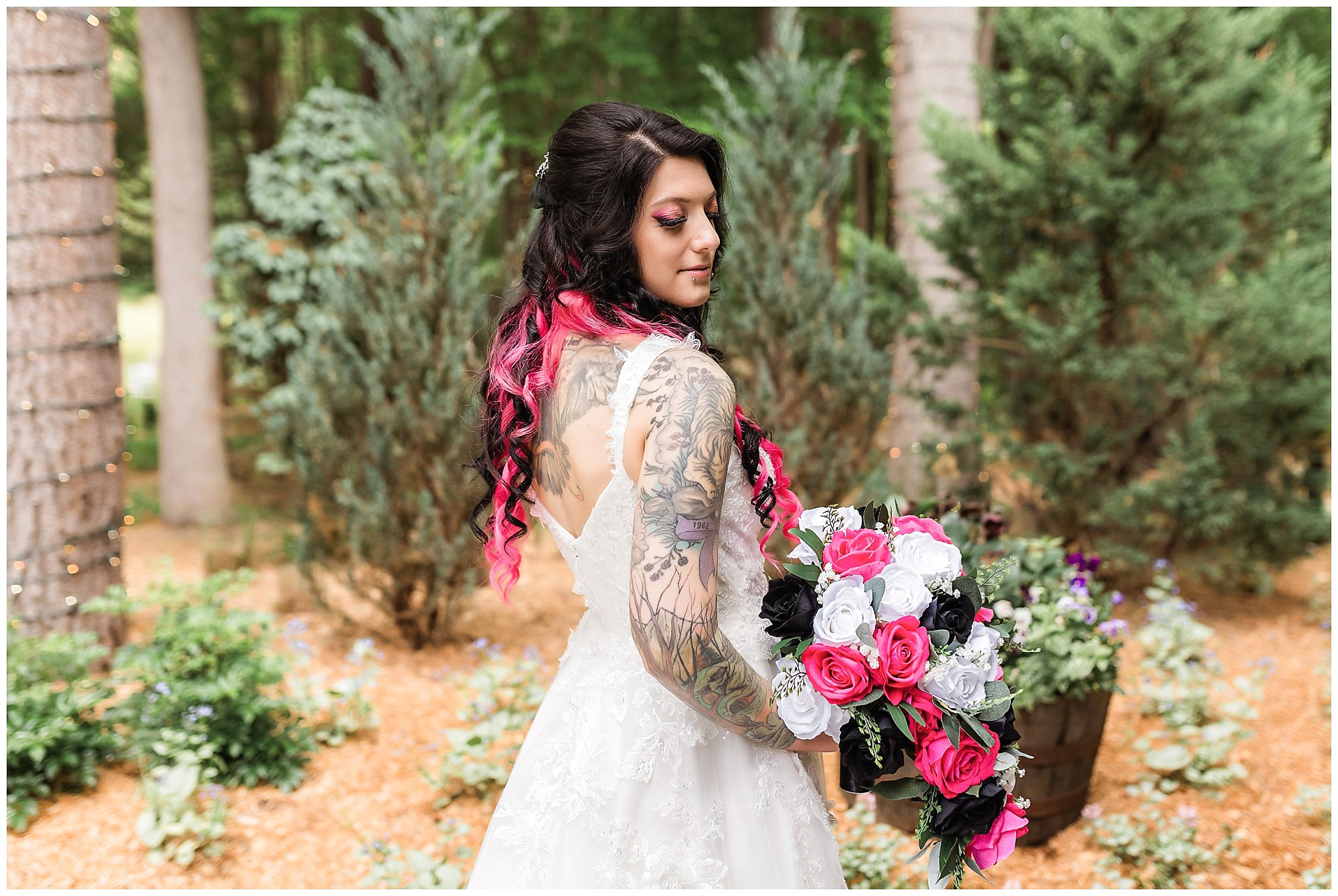 Tunxis Country Club Intimate Wedding bride