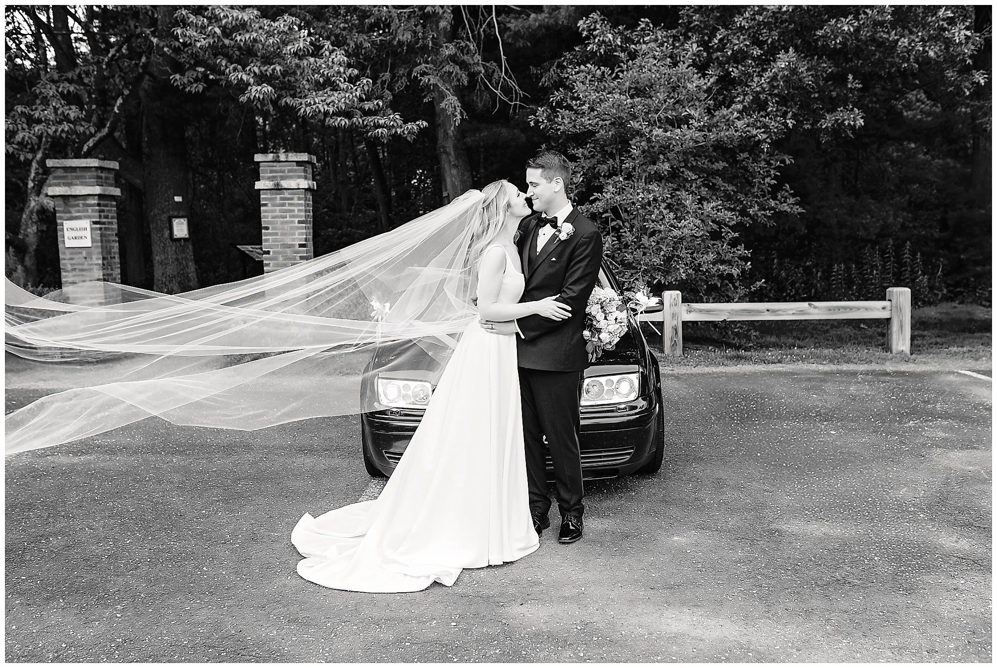 Intimate Wickham Park Wedding Car Portraits