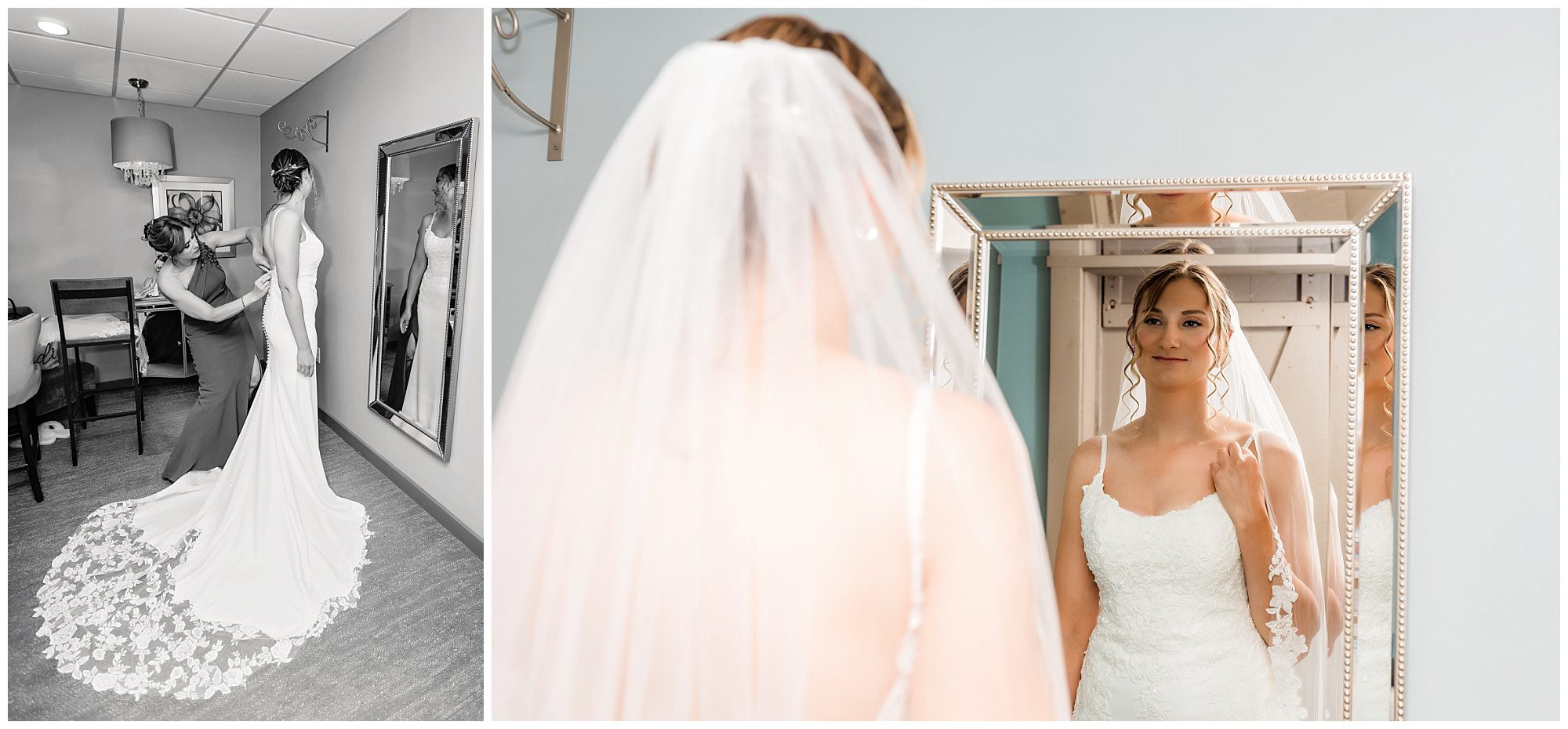 Barn at Wight Farm bride getting ready