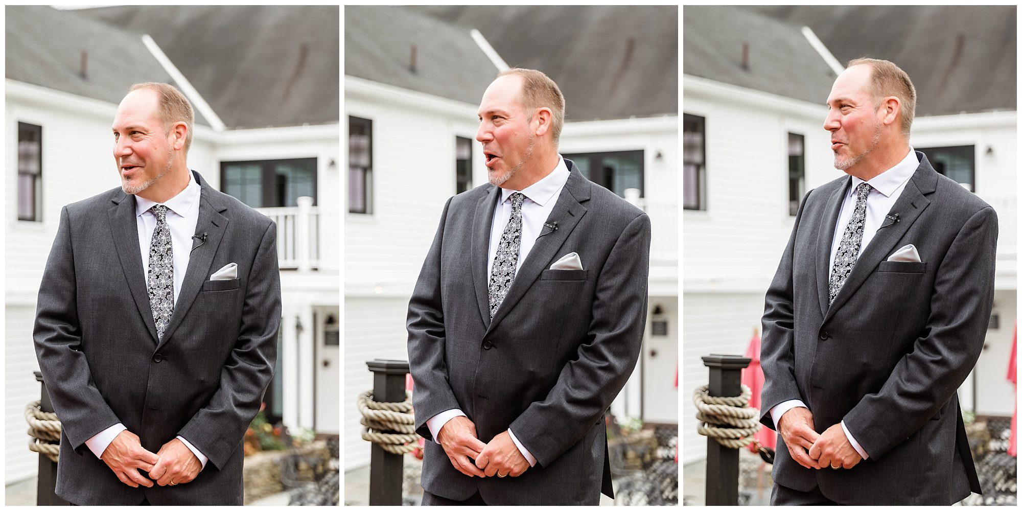 Barn at Wight Farm first look with dad