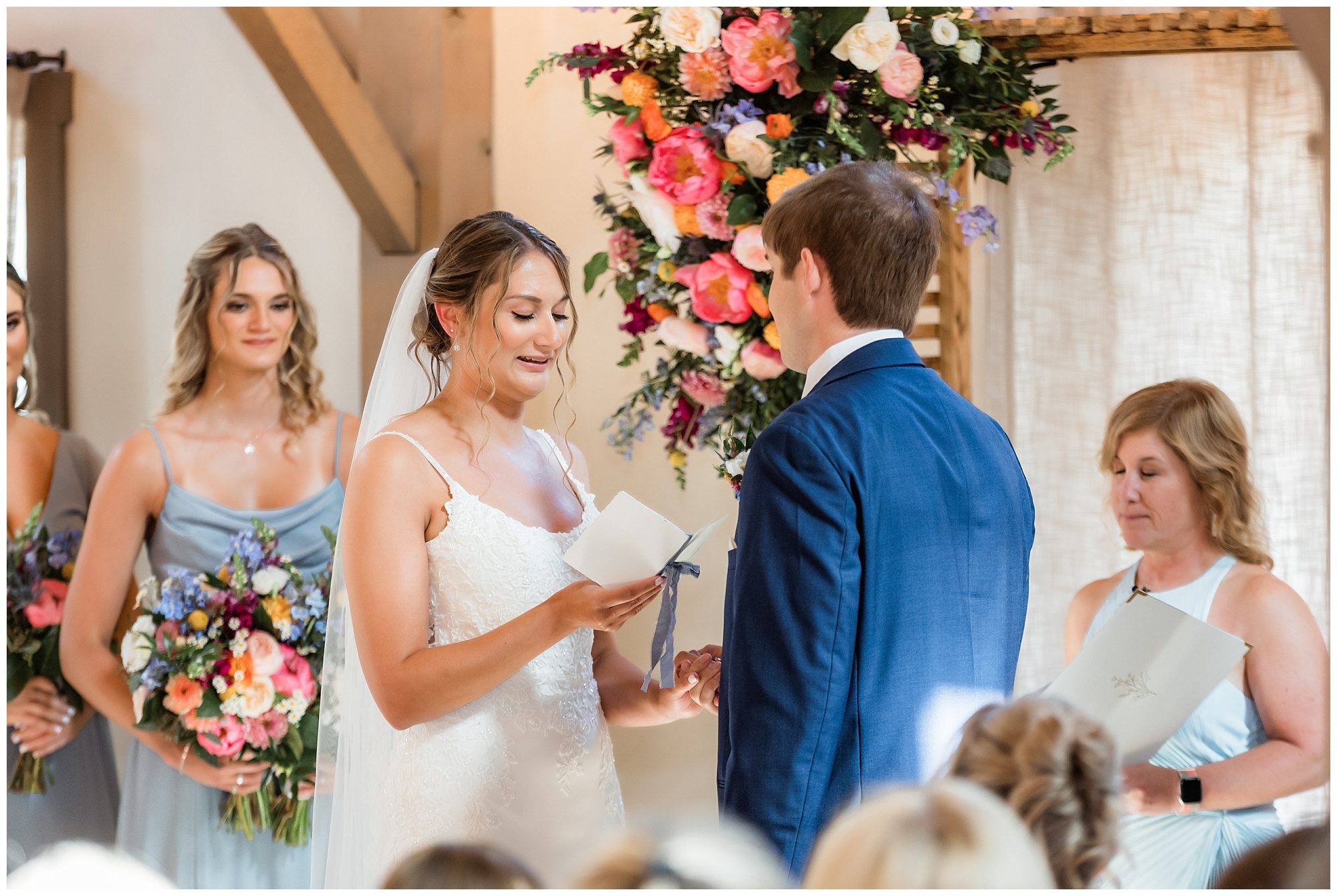 Barn at Wight Farm ceremony vows