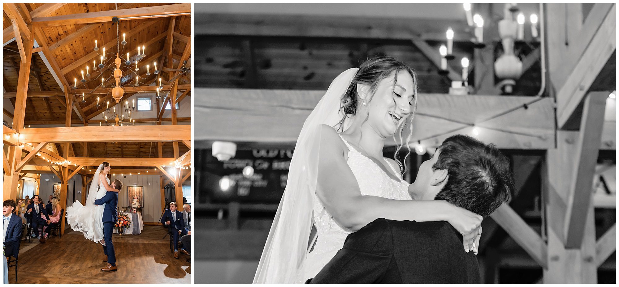 Barn at Wight Farm ceremony first dance