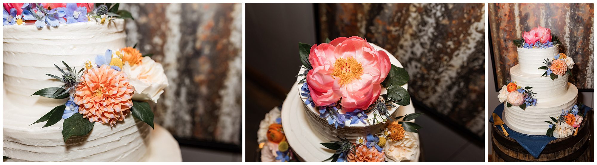 Barn at Wight Farm wedding cake