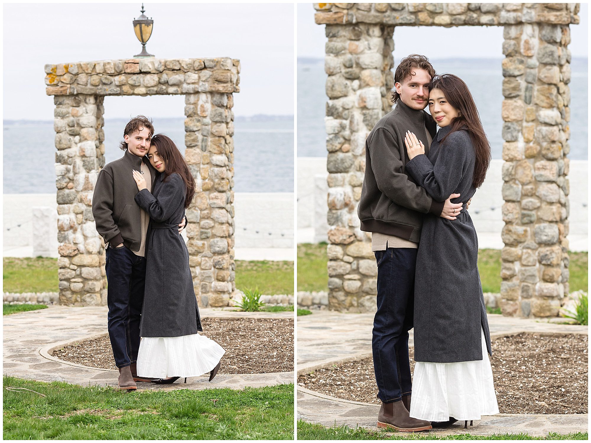 Enders Island engagement photos in Mystic CT