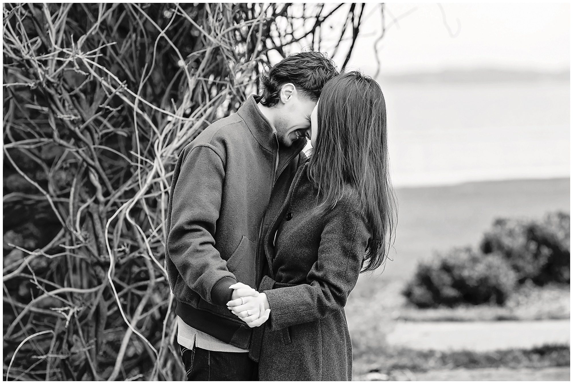 Romantic waterfront engagement session in Mystic CT