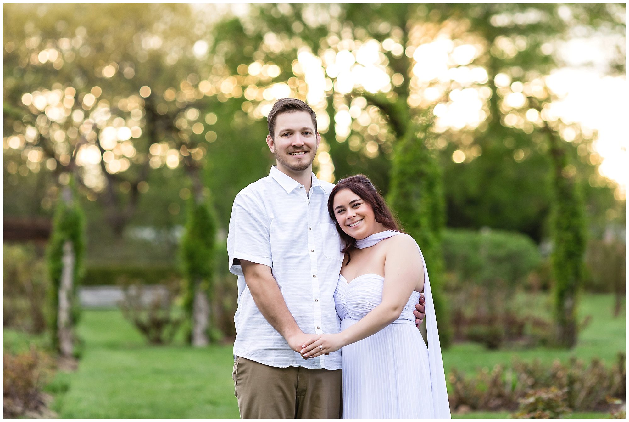 Elizabeth Park Engagement Sunset