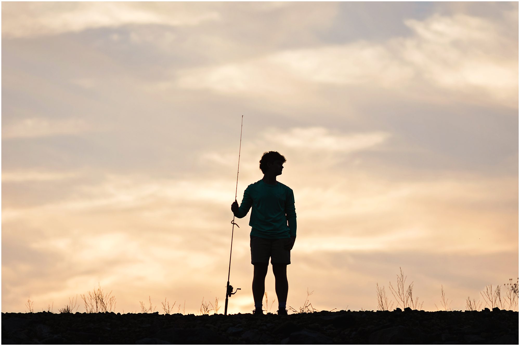 senior session fishing