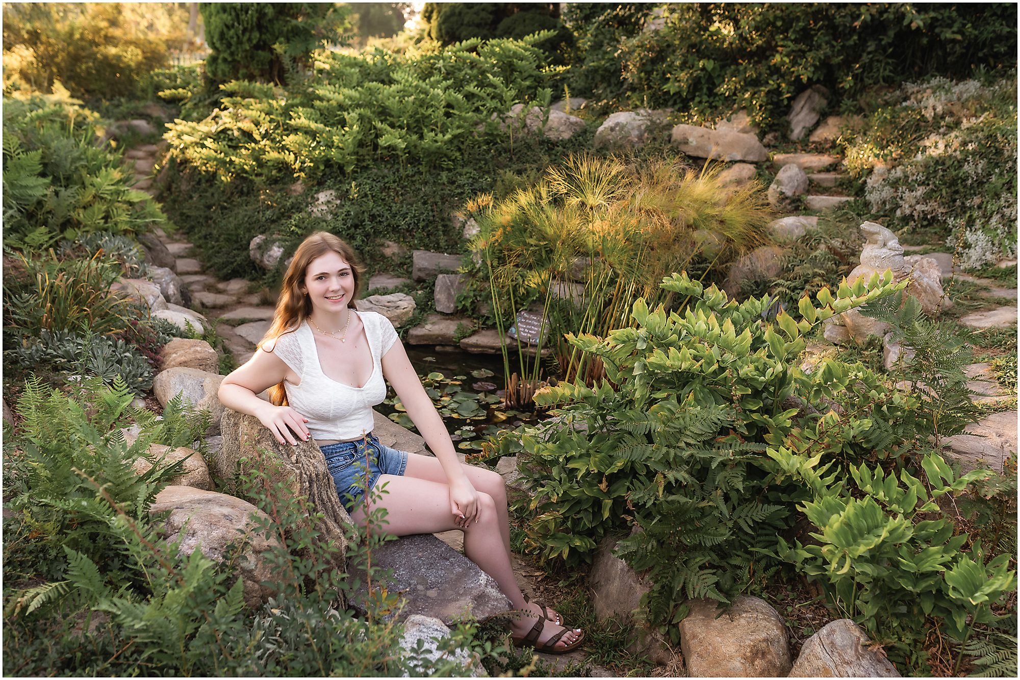 senior session garden