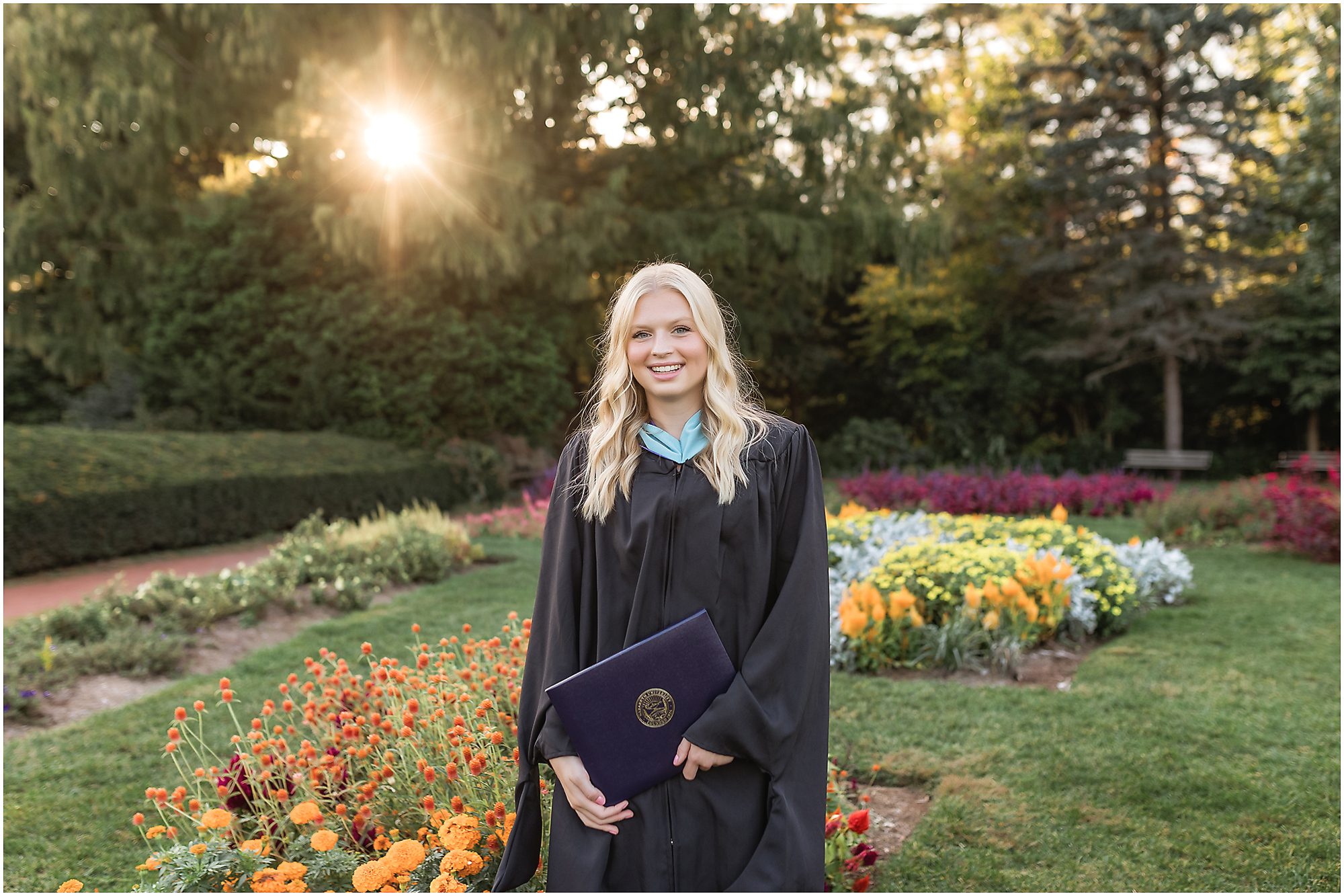 cap and gown college graduate