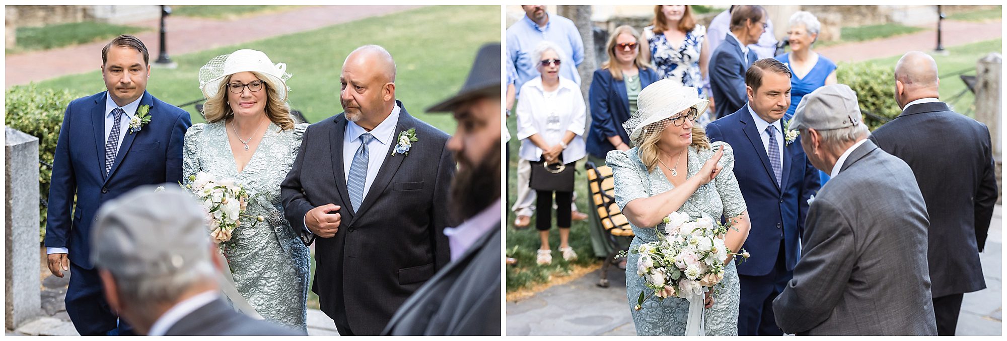 Intimate Wedding brothers give bride away