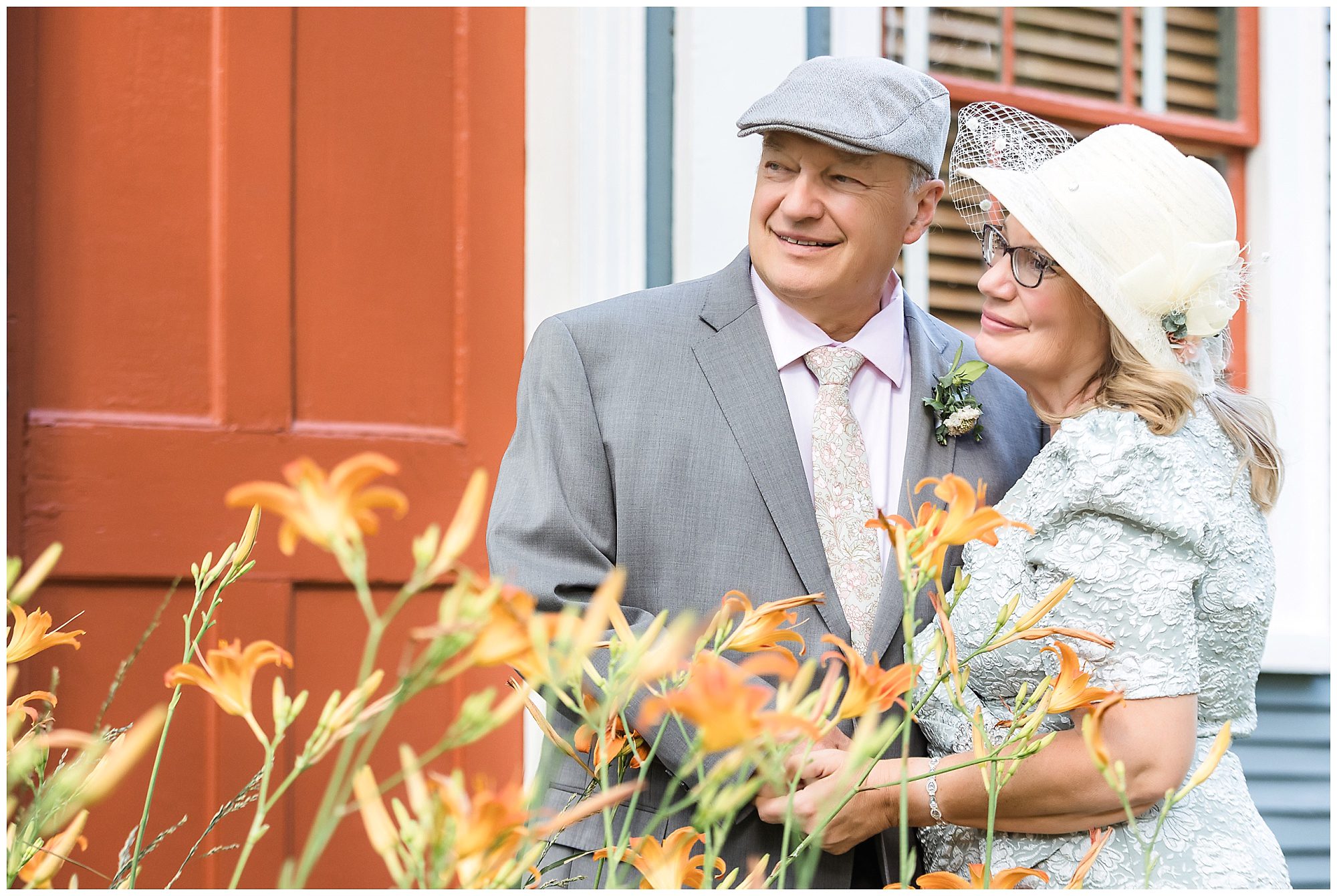 Intimate Wedding Meeting House steps Storrowton Tavern Portraits