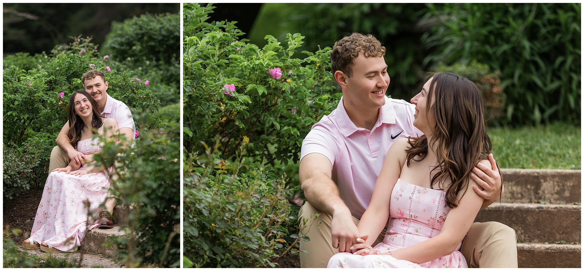 Spring engagement photos at Elizabeth Park Connecticut
