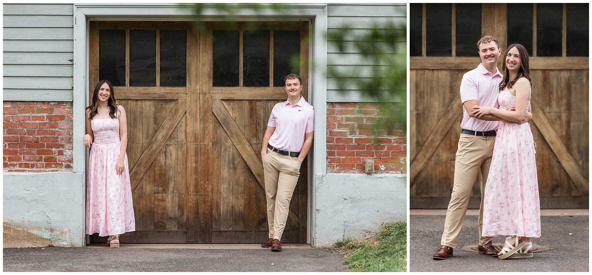Romantic spring engagement photos in Connecticut