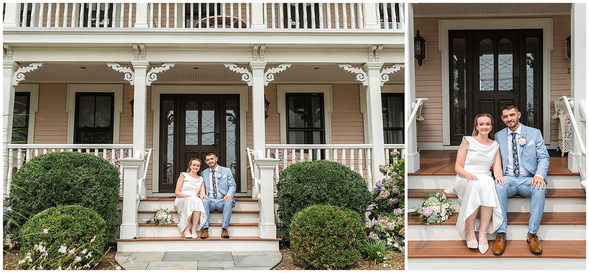 Historic Old Saybrook Colonial wedding portraits
