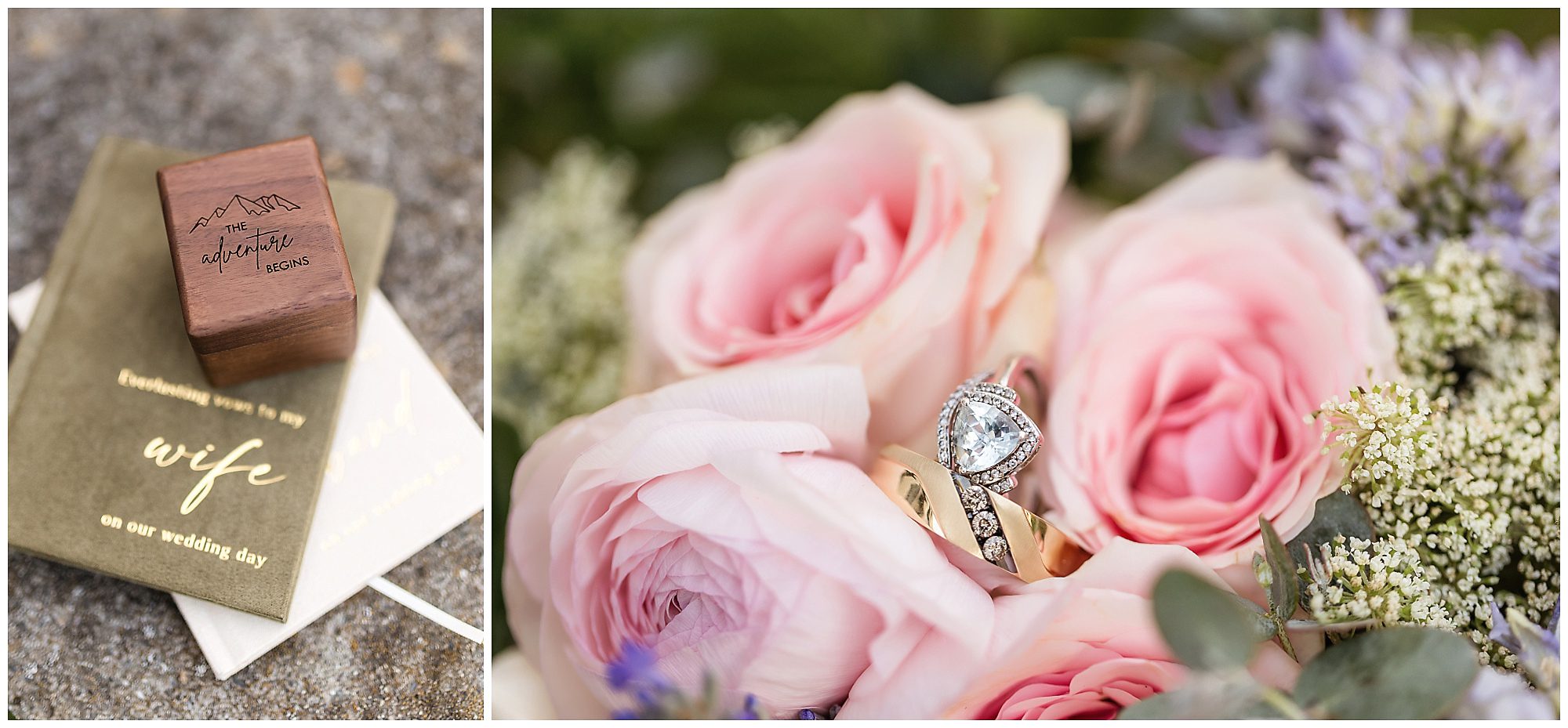 Bar Harbor Acadia Maine elopement rings Atlantic Oceanside