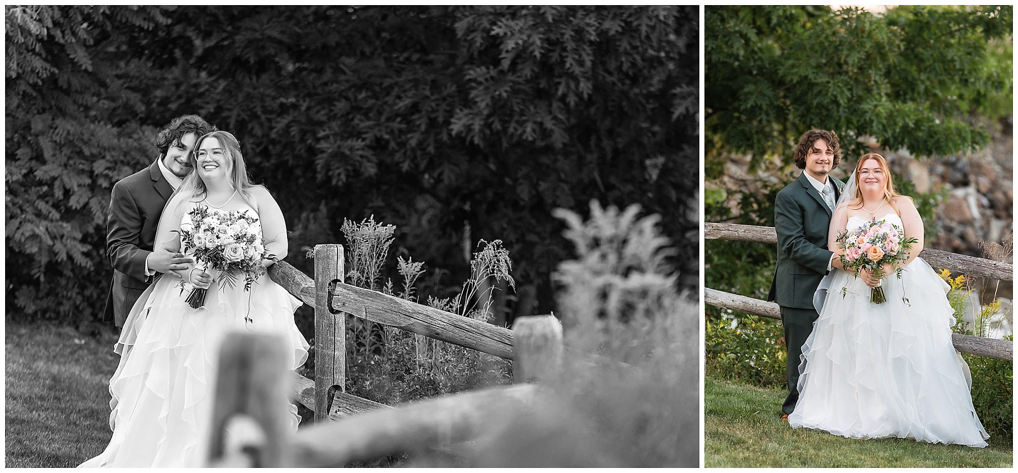 Bar Harbor Acadia Atlantic Oceanside Maine portraits by the flowers and wooden fence