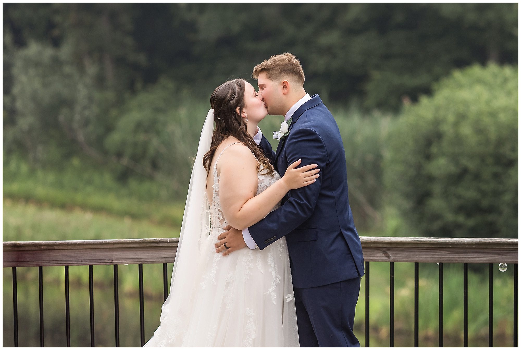 Wood Acres Farm Intimate Wedding Ceremony in the rain